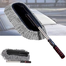 Retractable Car Cleaning Brush Car Duster Multi-function Microfiber Duster