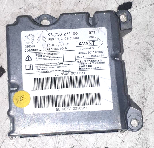 9675027180-A2C53321949 Set Airbag Completo Citroen C4 2011 2012 Piezas Utiliza - Imagen 10 de 12