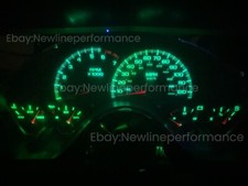 KIT de bombilla LED de calibre verde para Chevy Camaro V6 modelo solo 1998-2002