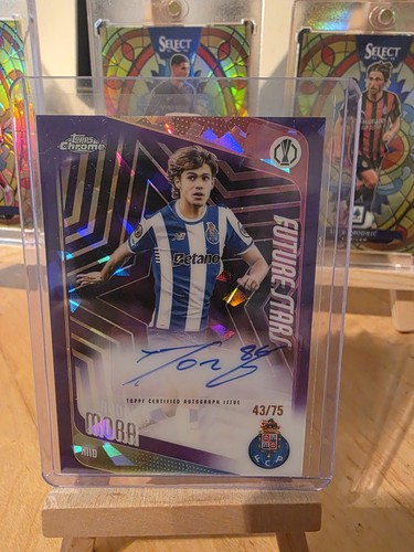 2025-26 Topps Chrome Sapphire UCC Rodrigo Mora Future Stars Auto /75 Porto