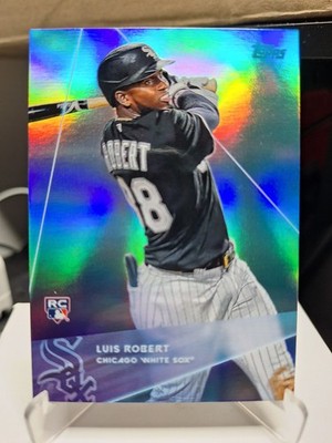 2020 Topps X Steve Aoki #100 Luis Robert RC Rookie Rainbow Foil White Sox MLB
