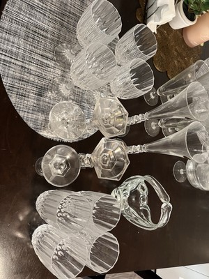 (4) Cristal D'Arques Antique Clear Coolers Set Elegant Cut Drinking Tumblers Lot