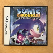 Sonic Chronicles The Dark Brotherhood Sega Nintendo DS Game Case Manual Complete