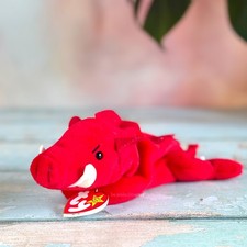 🐗 Grunt the Razorback Piggy Guy 🐗 | Ty Beanie Baby | Birthday July 19