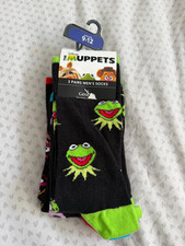 Muppets 3 Pairs Men's Socks George Size 9-12