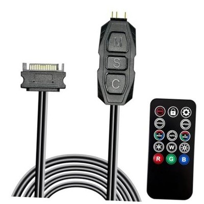 ARGB Controller Kit for PC RGB Case Fans, ARGB Splitter, SATA Power RGB Fan