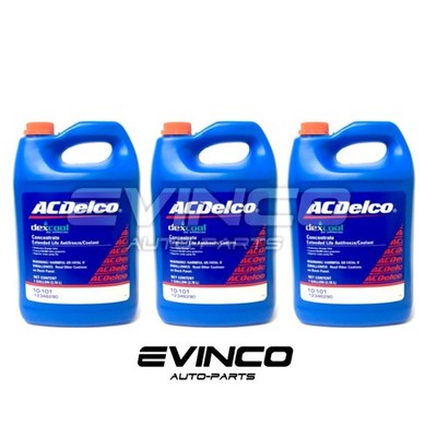 ACDelco Dexcool Antifreeze Coolant Concentrate Case of 3 Gallons (10-101)