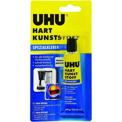 UHU Spezialkleber Hartkunststoff 30g   wasser- & temperaturbeständig