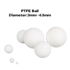 Ø 3-63 mm Kulki PTFE PTFE Kula Pompy membranowe Kulki uszczelniające Kulki zaworowe Białe