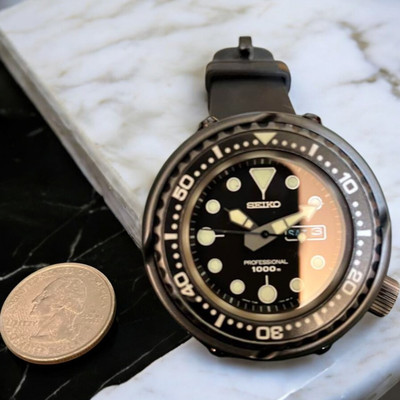 Seiko Prospex Marine Master Diver SBBN011 Quartz Black Dial 49mm