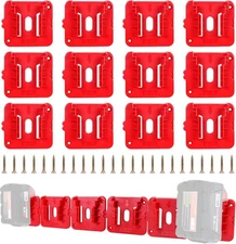 12 Pack Battery Holder for Milwaukee M18 18V Battery Mounts Dock Holder Fit for