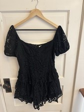 Idem Ditto Women’s Black Lace Mini Dress Lined Size Medium