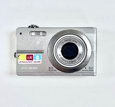 SILVER Olympus Vintage FE-370 8.0 Mega Pixels Digital Camera - Tested Working