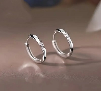   Damen Creolen Ohringe 925 Sterling Silber Ohrschmuck Frau Geschenk NEU   