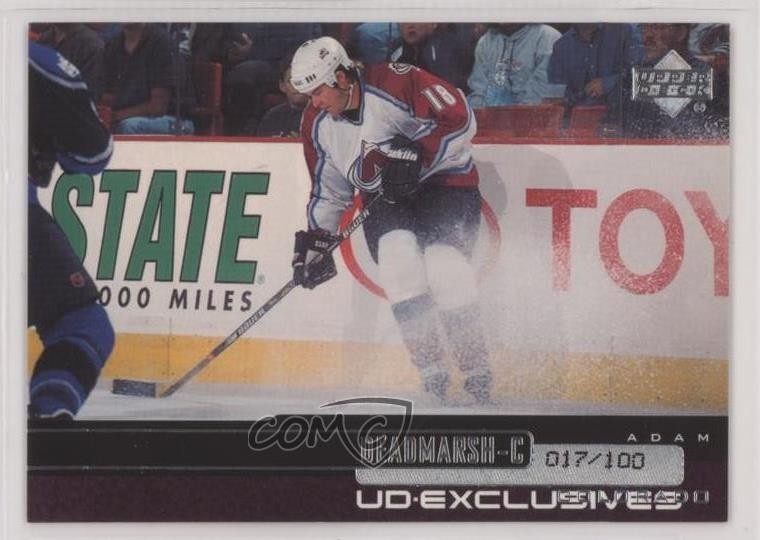 1999-00 Upper Deck UD Exclusives 17/100 Adam Deadmarsh #214 2cb