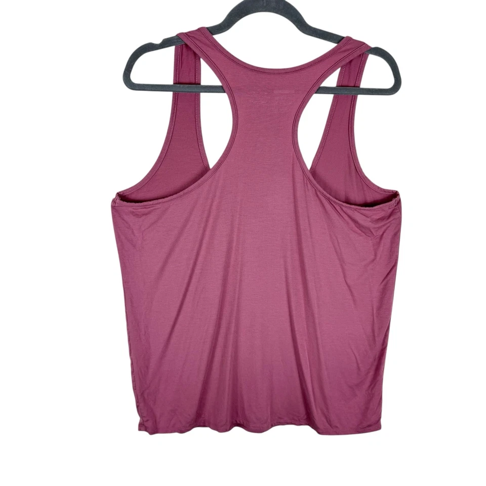 Camiseta sin mangas deportiva Vie Active rosa malva modal cuello redondo espalda deportiva suave elástica XL Foto 2 de 3