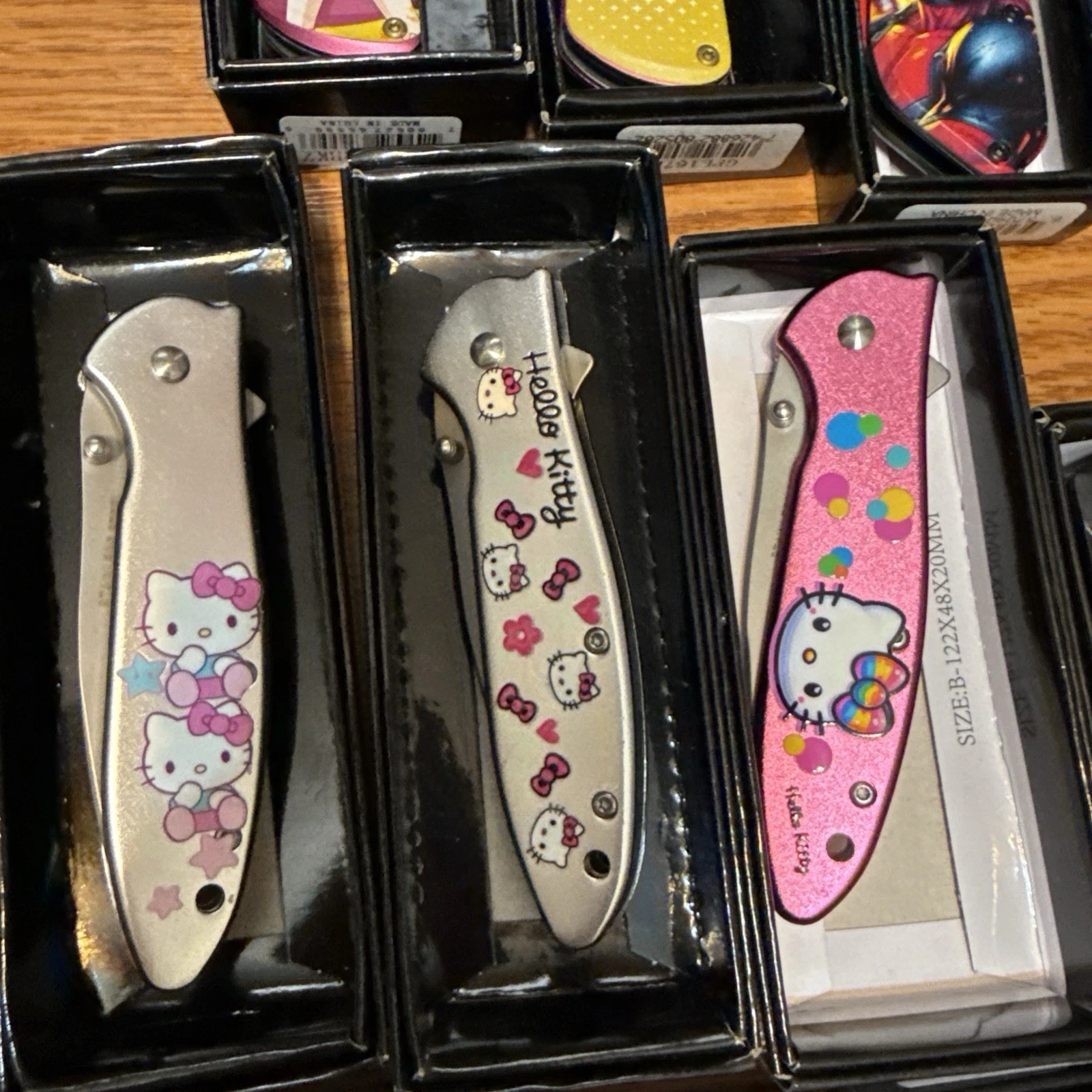 3 Hello Kitty Knives Spring Assisted Open Survival Pocket Knife
Opens in a new window or tab