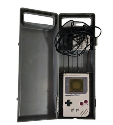 Nintendo Game Boy Hard Plastic Grey Carrying Case w Original