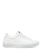 BNWT Versace Men s Greca Leather Low-Top Snea...
