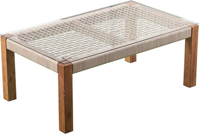 SEI Outdoor Patio Furniture - Brendina Outdoor Glass Top Cocktail Table - Transi