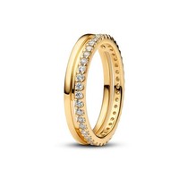 Ring 56 - Vergoldet - Doppelbandring