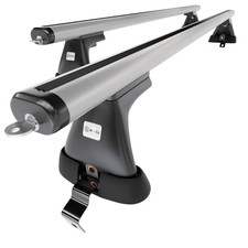 Alu Dachträger für Volvo V50 Kombi (2004-2012) A silbern ohne Montagelemente