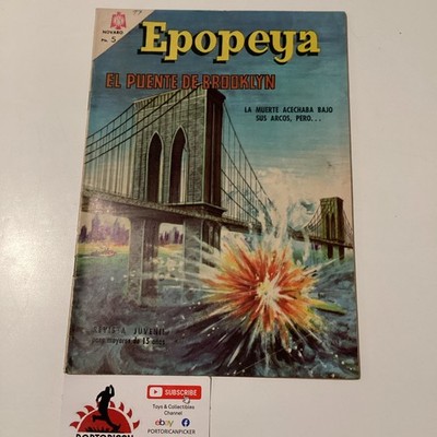 1966 SPANISH COMICS EPOPEYA #97 EL PUENTE DE BROOKLYN NY NOVARO MEXICO
