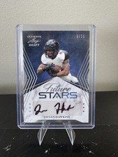 Javian Hawkins (2021) Leaf Ultimate Draft Future Stars Auto 6/15 Silver