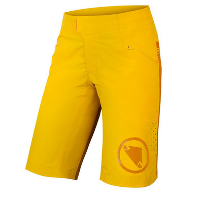 Endura Women's SingleTrack Lite Short - Standard Fit, saffron yellow  L