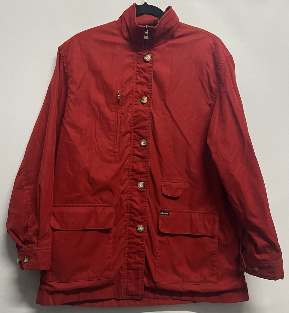 Faconnable Jacket Men Medium Polyester-Nylon Red … - image 1