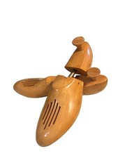 Vtg. 1950  s Birch Wood Adjustable Shoe Trees Sz.12.5-13 Hand Made in Yugoslavia