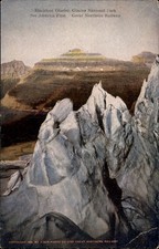 MT Blackfoot Glacier Glacier National Park Kiser Photo Co c1909 Vintage Postcard