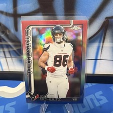 2025 Topps chrome Dalton Schultz Houston Texans Ref White & Blue Refractor #118