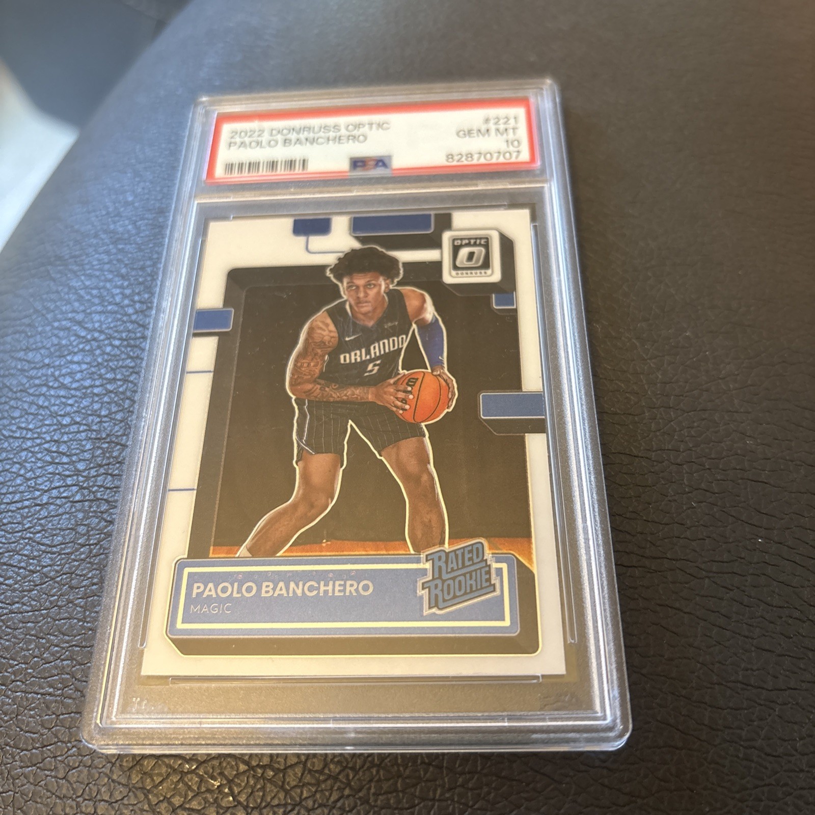 2022-23 Panini Donruss Optic Paolo Banchero RC Rated Rookie #221 Magic PSA 10
