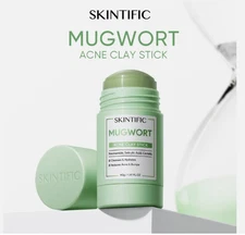 5 Botol SKINTIFIC Mugwort Acne Clay Mask Stick 40g - DHL Express