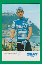 CYCLISME carte cycliste ANTONIO ESPARZA SANZ équipe SEAT Orbéa 1986  Signée