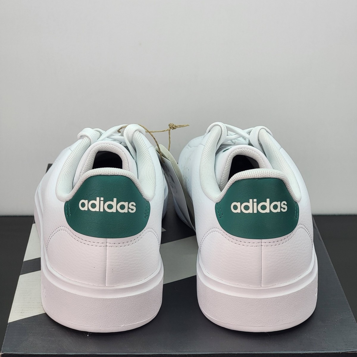 NIB adidas Advantage 2.0 Cloud White/Collegiate Green Men\'s Size 7.5 Amazon.com | Adidas Mens Grand Court 2.0 White/Collegiate  main image 4
