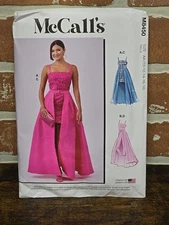 Mcalls Dress Misses Special Occasion M 8450 Sewing Pattern Kit, Multicolor