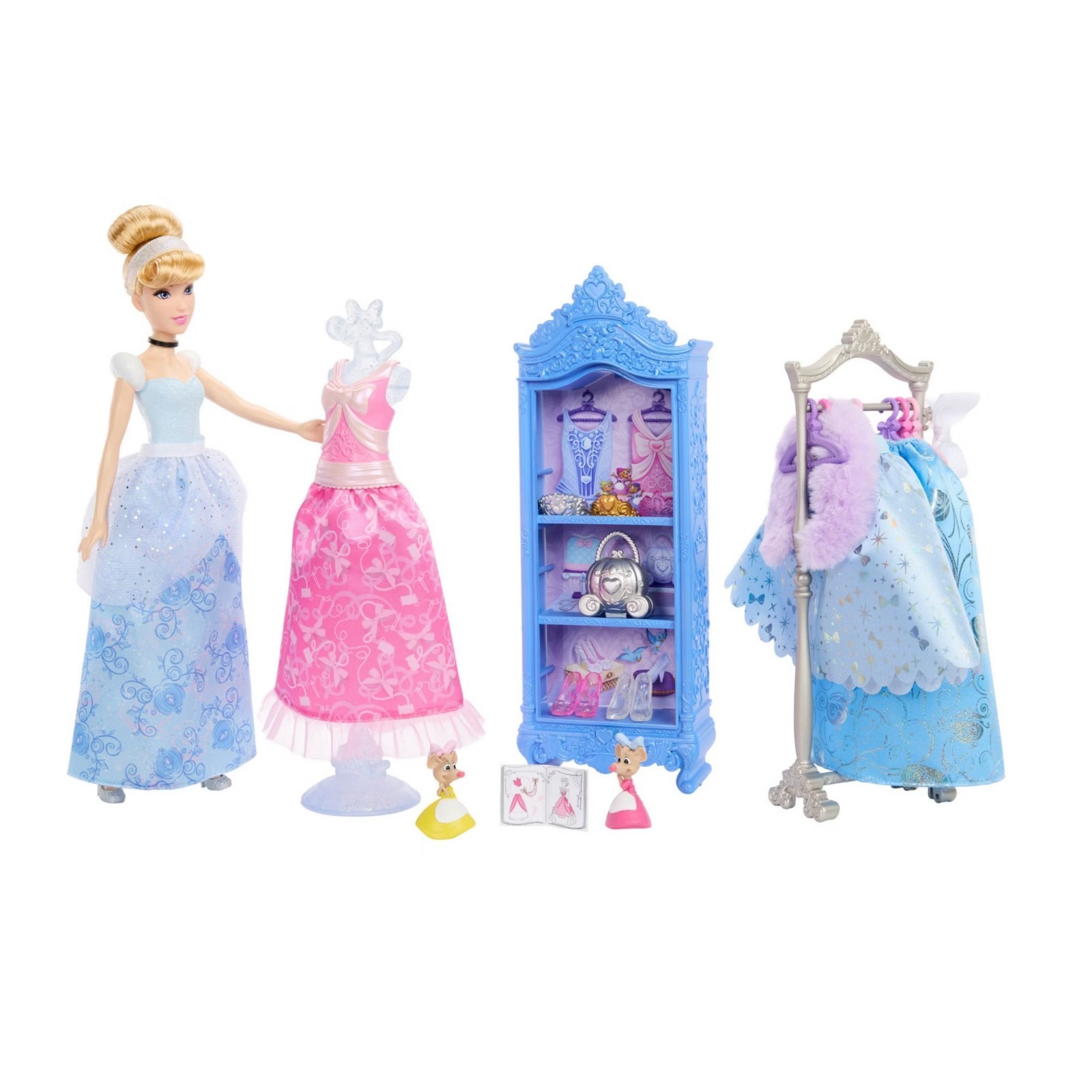 Disney Princess Cinderella Gift Set Carriage Horse Doll Playset Toys for Girls