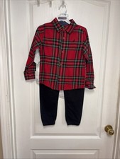 Boys Nautica, Three-Piece Set Plaid Size 5, New With Tag