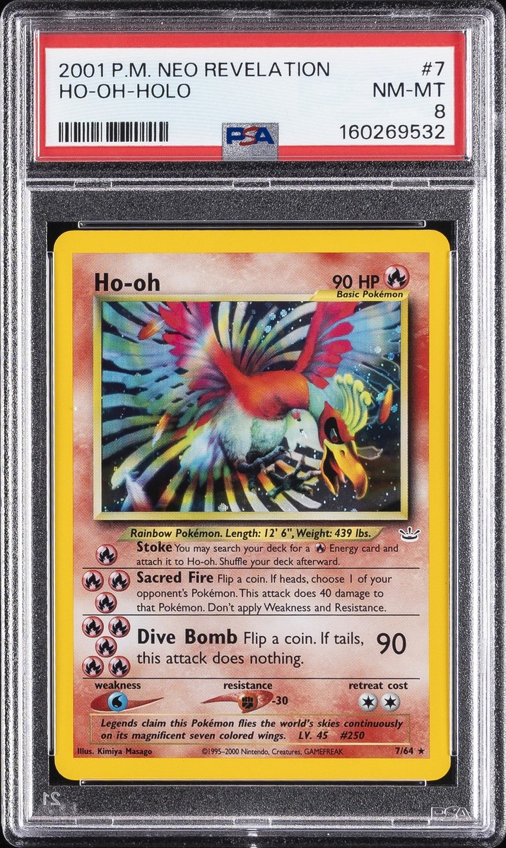 2001 POKEMON NEO REVELATION #7 HO-OH-HOLO PSA 8 | eBay