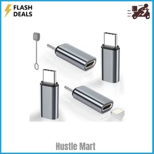 4 Pack Lightning to USB C Adapter for iPhone 15/16/16 Pro/16 Pro Max/16 US