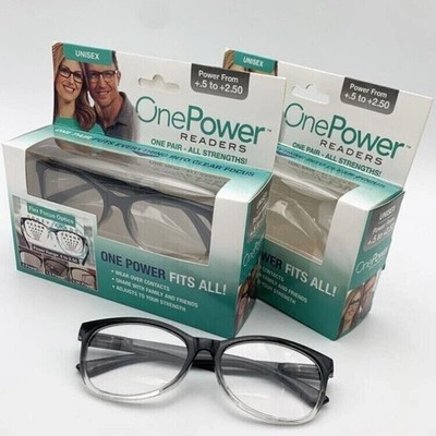 One Power Reading Glasses Readers for Unisex Classic Style Oval Frame