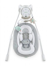 Ingenuity InLighten Soothing Baby Swing - 180  Swivel  Light Show - Grey/White