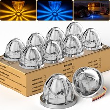 10x Amber Blue Truck Trailer Side Marker Lights Dual Color Led Watermelon Light 10x Amber Blue Truck Trailer Side Marker Lights Dual Color Led Watermelon Light