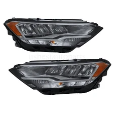 Pair LED Headlights lamp Assembly For 2019-2023 Volkswagen Jetta Non-Projector