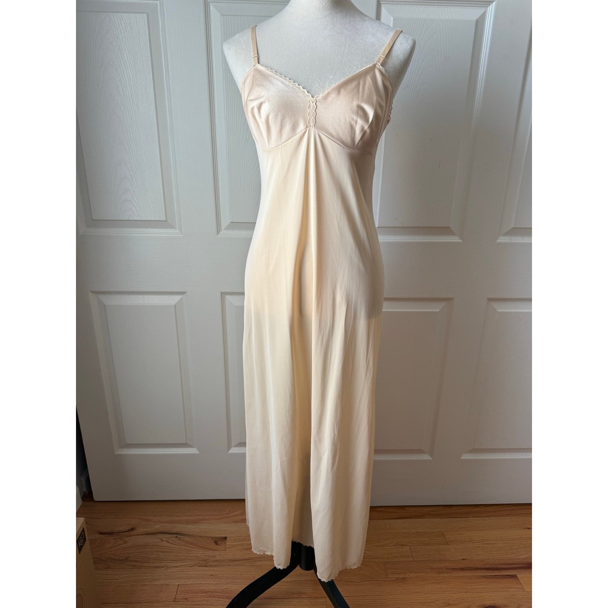 nude lace slip dress Joyfolie Women's Carmel Slip Dress in Turtledove, Extra Large