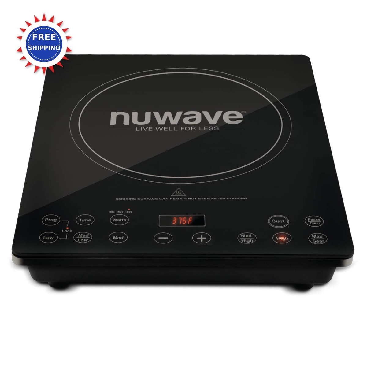 Nuwave Pro Chef Induction Cooktop 1800W 94 Temp Settings 8 Heating