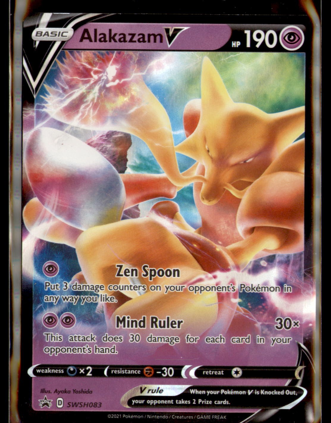 SWSH: Sword & Shield Promo Cards #SWSH083 Alakazam V