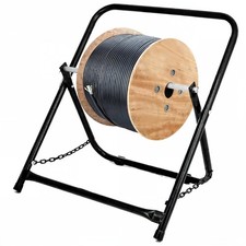 Single Axle Cable Reel Caddy  Industrial Steel Wire Dispenser  Holds Reels ...